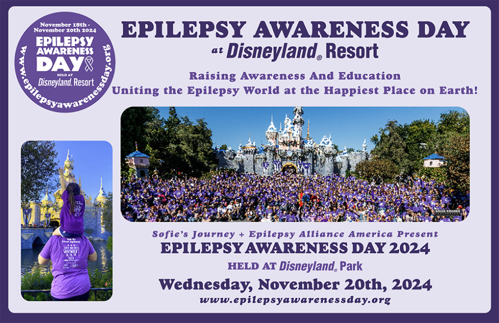 Registration Epilepsy Awareness Day At Disneyland PARK EpilepsyAwareness Postcard 2024 980x634